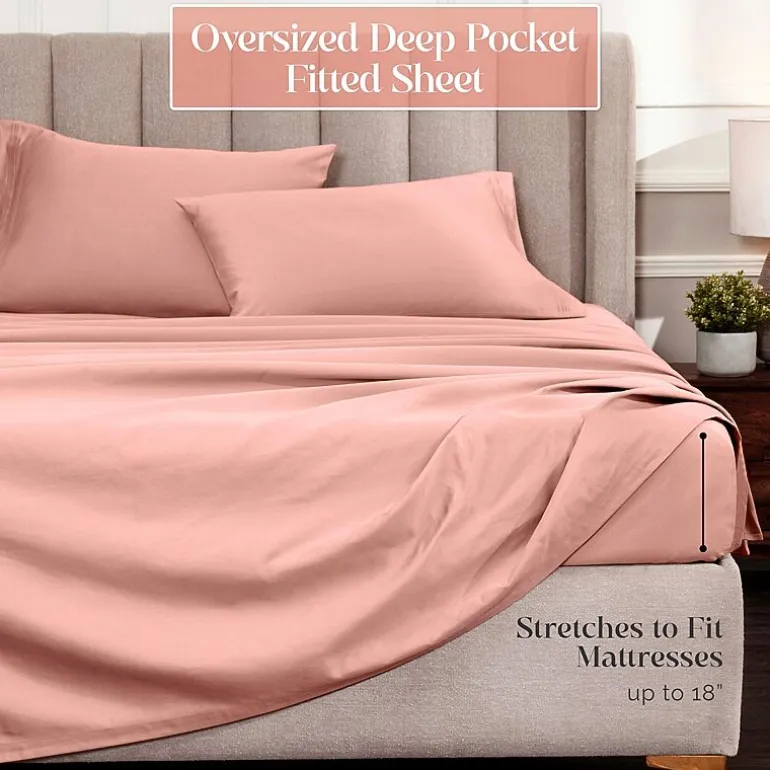 SUPERIOR® Egyptian Cotton Ultra Luxury Sateen 1500tc Deep Pocket Sheet Set