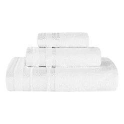 SUPERIOR® Hays Collection | 100% Cotton 3-pc. Quick Dry Solid Bath Towel Set