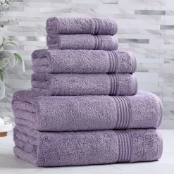 SUPERIOR® Heritage Collection | Luxury Egyptian Cotton 6-pc. Quick Dry Solid Bath Towel Set