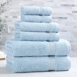 SUPERIOR® Heritage Collection | Luxury Egyptian Cotton 6-pc. Quick Dry Solid Bath Towel Set