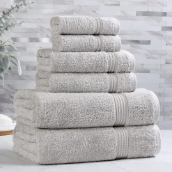 SUPERIOR® Heritage Collection | Luxury Egyptian Cotton 6-pc. Quick Dry Solid Bath Towel Set