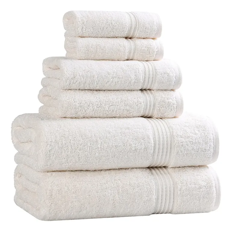 SUPERIOR® Heritage Collection | Luxury Egyptian Cotton 6-pc. Quick Dry Solid Bath Towel Set