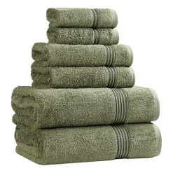 SUPERIOR® Heritage Collection | Luxury Egyptian Cotton 6-pc. Quick Dry Solid Bath Towel Set