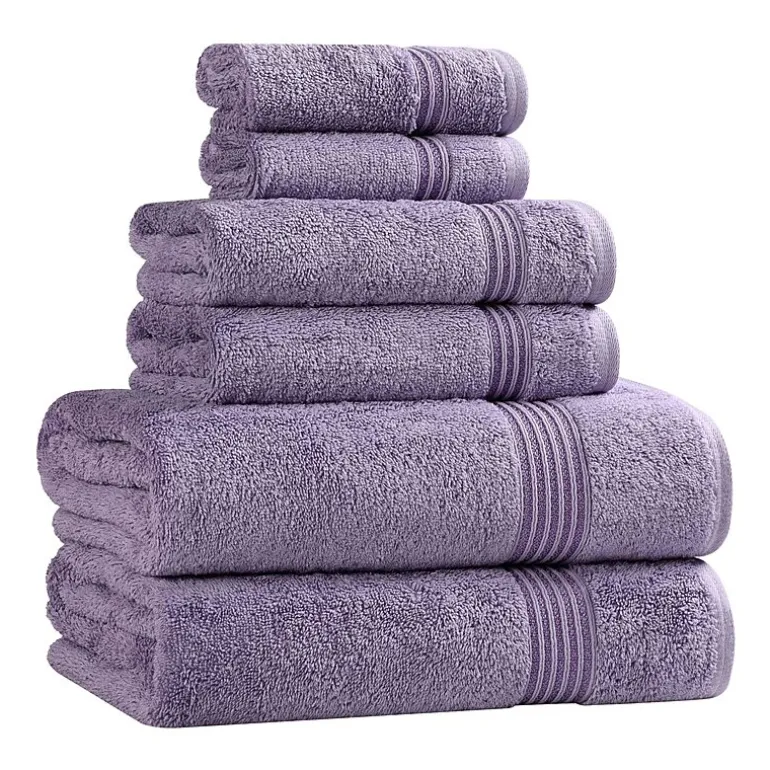 SUPERIOR® Heritage Collection | Luxury Egyptian Cotton 6-pc. Quick Dry Solid Bath Towel Set