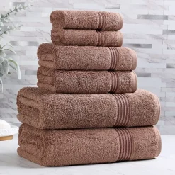 SUPERIOR® Heritage Collection | Luxury Egyptian Cotton 6-pc. Quick Dry Solid Bath Towel Set