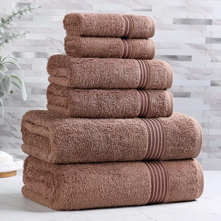 SUPERIOR® Heritage Collection | Luxury Egyptian Cotton 6-pc. Quick Dry Solid Bath Towel Set