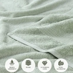 SUPERIOR® Heritage Collection | Luxury Egyptian Cotton 6-pc. Quick Dry Solid Bath Towel Set