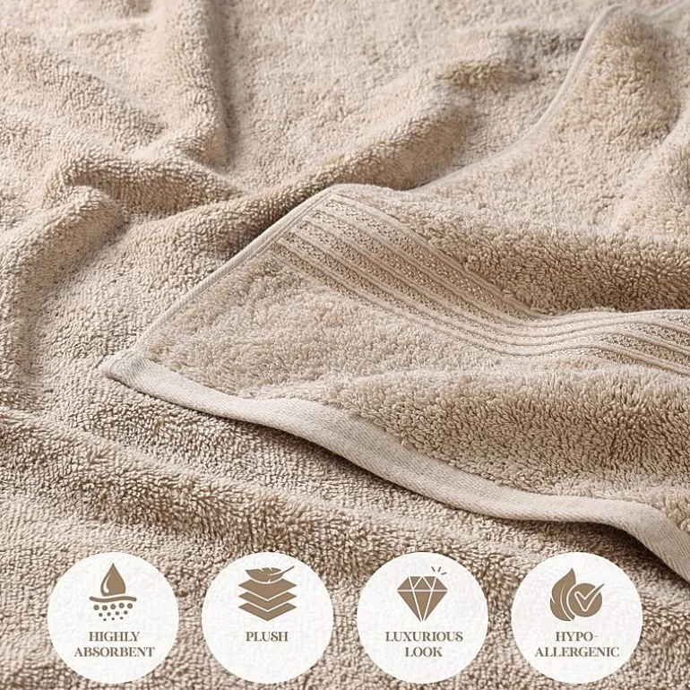 SUPERIOR® Heritage Collection | Luxury Egyptian Cotton 6-pc. Quick Dry Solid Bath Towel Set