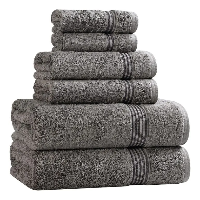 SUPERIOR® Heritage Collection | Luxury Egyptian Cotton 6-pc. Quick Dry Solid Bath Towel Set