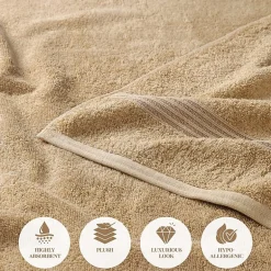 SUPERIOR® Heritage Collection | Luxury Egyptian Cotton 6-pc. Quick Dry Solid Bath Towel Set
