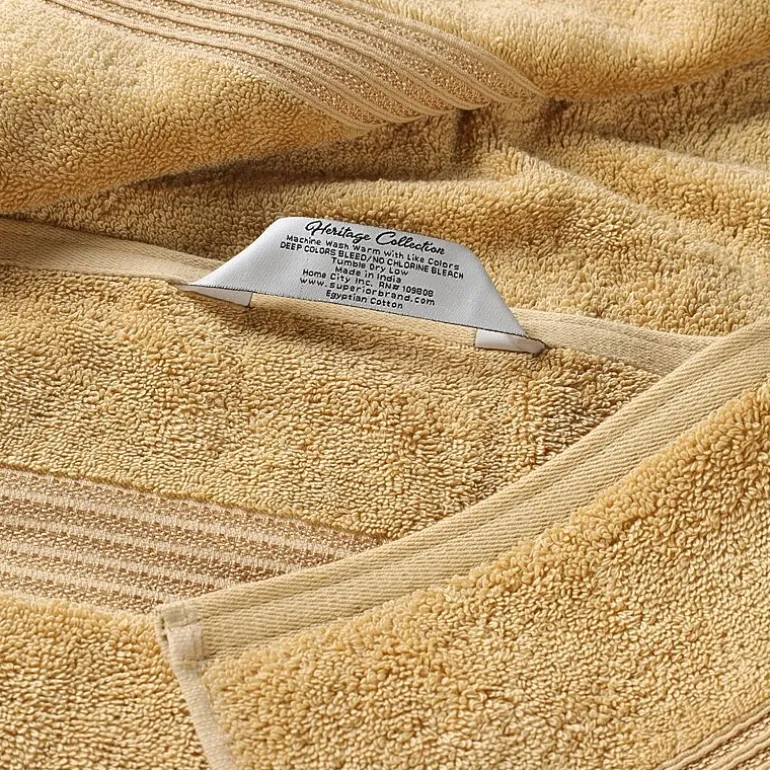 SUPERIOR® Heritage Collection | Luxury Egyptian Cotton 6-pc. Quick Dry Solid Bath Towel Set