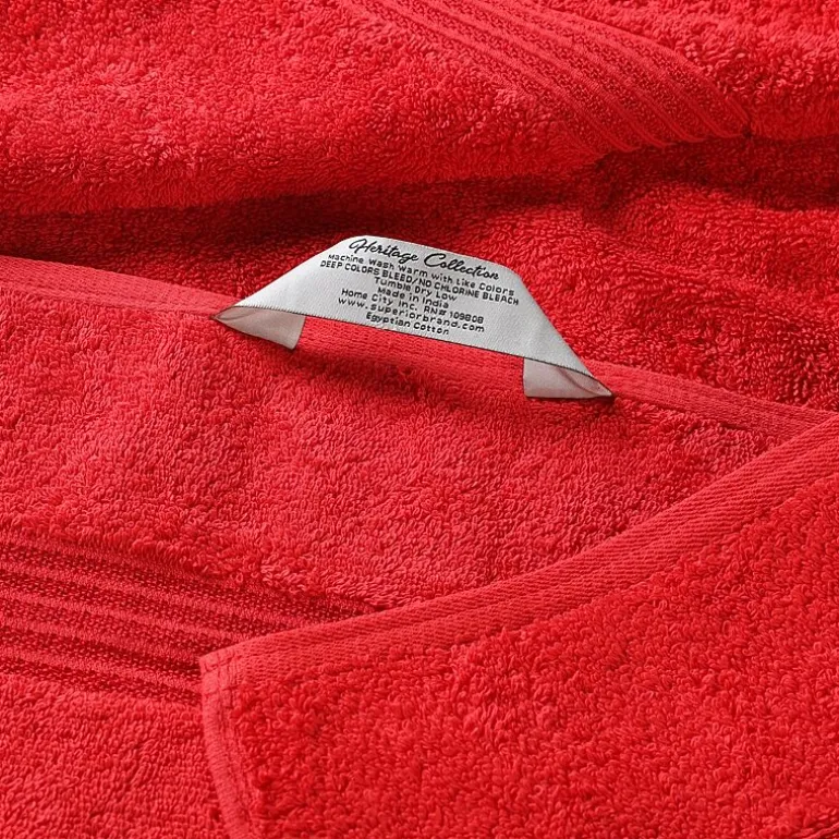 SUPERIOR® Heritage Collection | Luxury Egyptian Cotton 6-pc. Quick Dry Solid Bath Towel Set