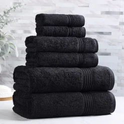 SUPERIOR® Heritage Collection | Luxury Egyptian Cotton 6-pc. Quick Dry Solid Bath Towel Set