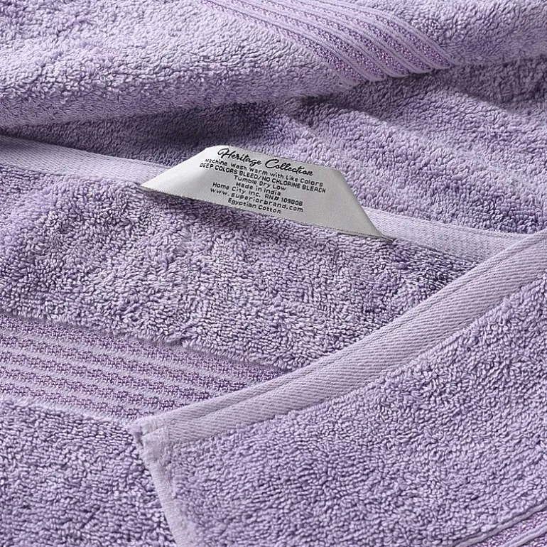 SUPERIOR® Heritage Collection | Luxury Egyptian Cotton 6-pc. Quick Dry Solid Bath Towel Set
