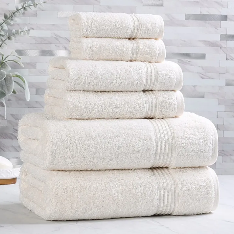 SUPERIOR® Heritage Collection | Luxury Egyptian Cotton 6-pc. Quick Dry Solid Bath Towel Set
