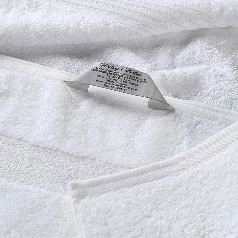 SUPERIOR® Heritage Collection | Luxury Egyptian Cotton 6-pc. Quick Dry Solid Bath Towel Set