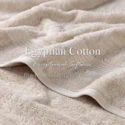 SUPERIOR® Heritage Collection | Luxury Egyptian Cotton 6-pc. Quick Dry Solid Bath Towel Set