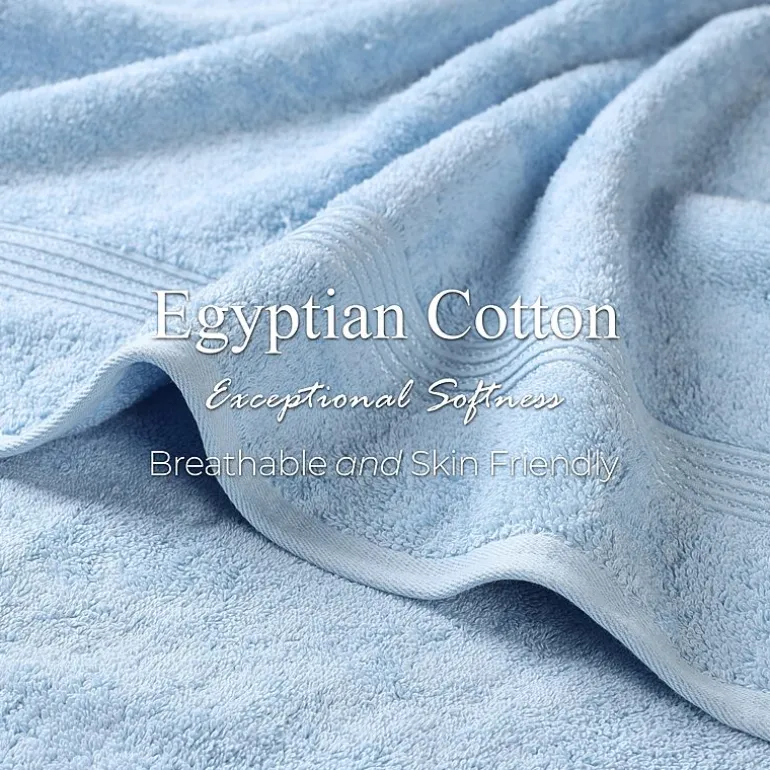 SUPERIOR® Heritage Collection | Luxury Egyptian Cotton 6-pc. Quick Dry Solid Bath Towel Set