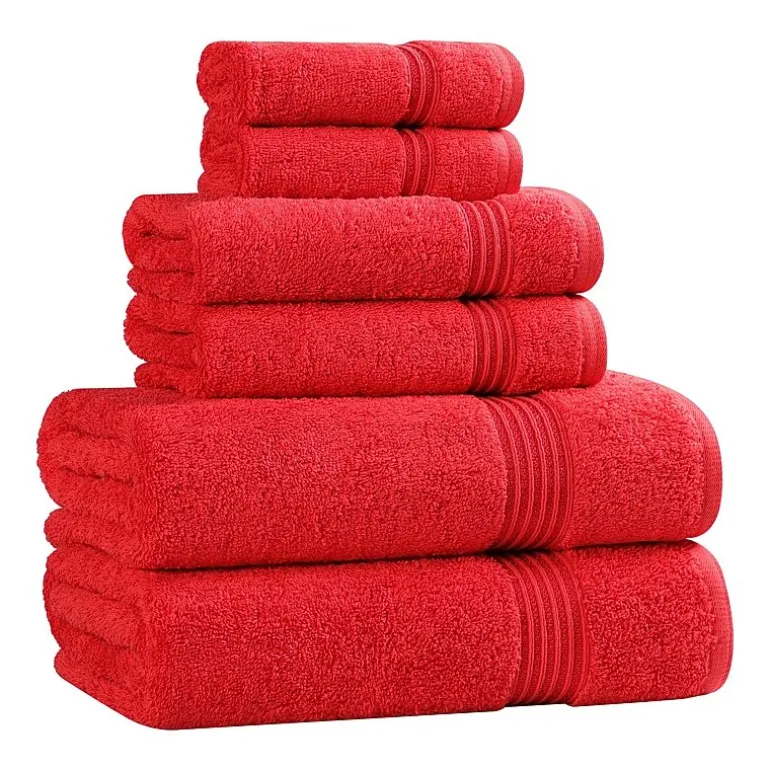 SUPERIOR® Heritage Collection | Luxury Egyptian Cotton 6-pc. Quick Dry Solid Bath Towel Set