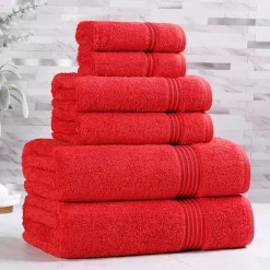 SUPERIOR® Heritage Collection | Luxury Egyptian Cotton 6-pc. Quick Dry Solid Bath Towel Set