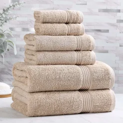SUPERIOR® Heritage Collection | Luxury Egyptian Cotton 6-pc. Quick Dry Solid Bath Towel Set