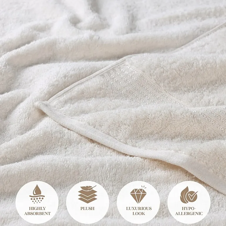 SUPERIOR® Heritage Collection | Luxury Egyptian Cotton 6-pc. Quick Dry Solid Bath Towel Set