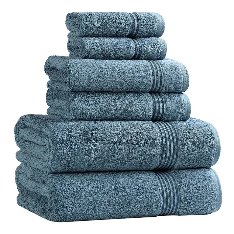 SUPERIOR® Heritage Collection | Luxury Egyptian Cotton 6-pc. Quick Dry Solid Bath Towel Set