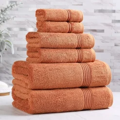 SUPERIOR® Heritage Collection | Luxury Egyptian Cotton 6-pc. Quick Dry Solid Bath Towel Set