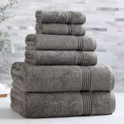SUPERIOR® Heritage Collection | Luxury Egyptian Cotton 6-pc. Quick Dry Solid Bath Towel Set