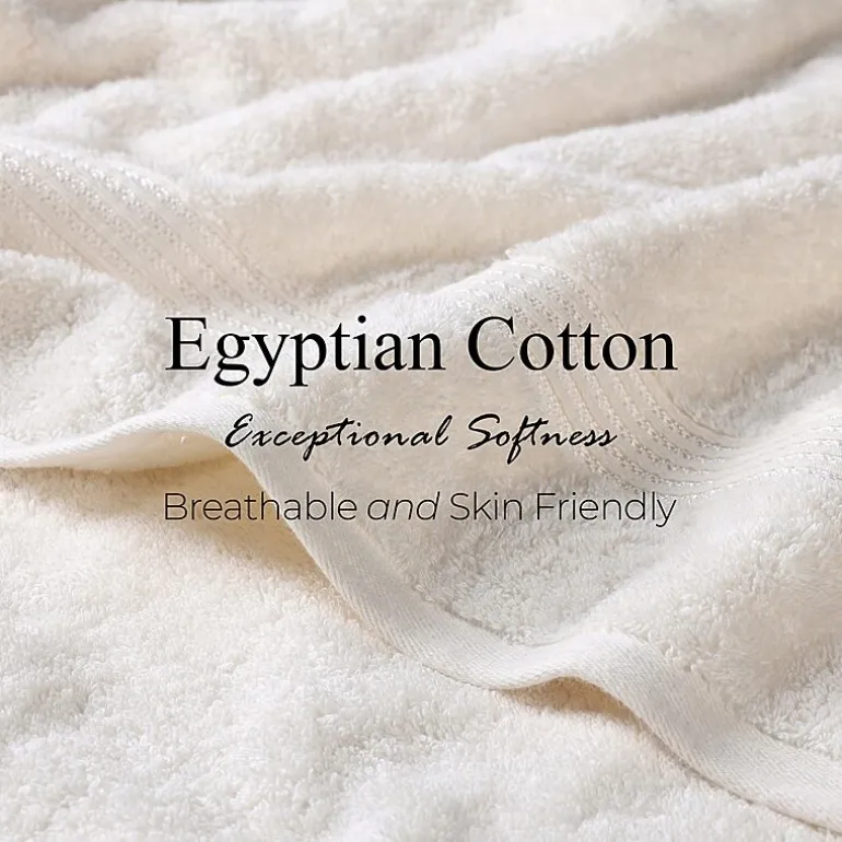 SUPERIOR® Heritage Collection | Luxury Egyptian Cotton 6-pc. Quick Dry Solid Bath Towel Set