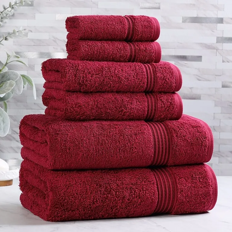 SUPERIOR® Heritage Collection | Luxury Egyptian Cotton 6-pc. Quick Dry Solid Bath Towel Set