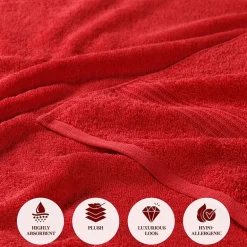 SUPERIOR® Heritage Collection | Luxury Egyptian Cotton 6-pc. Quick Dry Solid Bath Towel Set