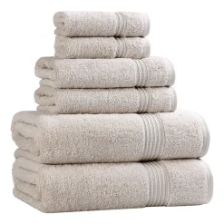 SUPERIOR® Heritage Collection | Luxury Egyptian Cotton 6-pc. Quick Dry Solid Bath Towel Set