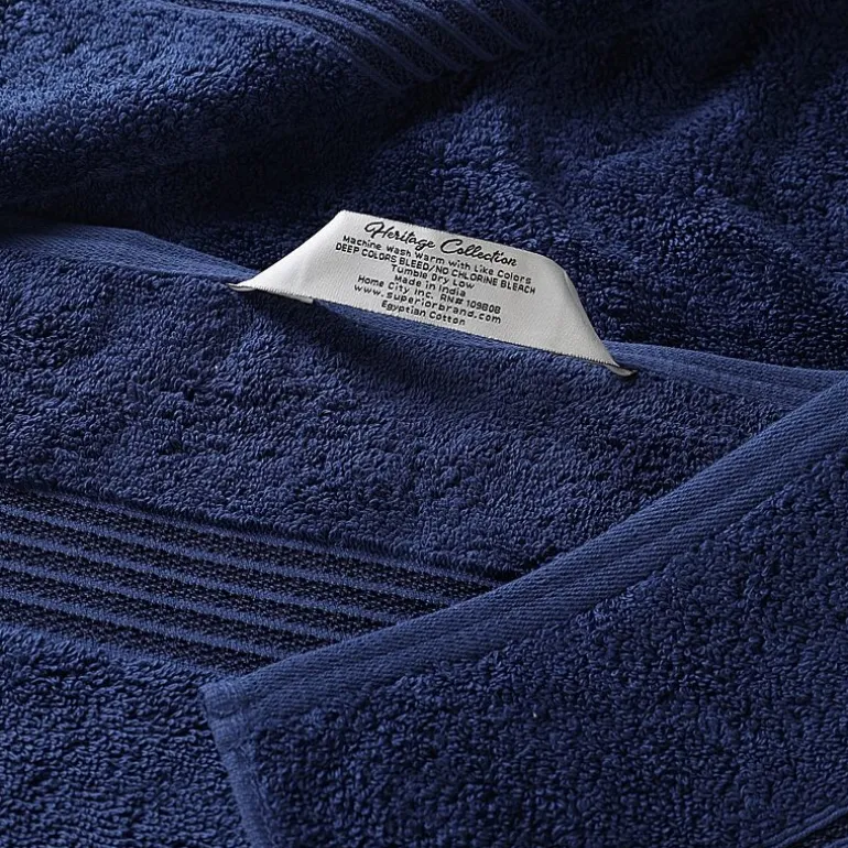 SUPERIOR® Heritage Collection | Luxury Egyptian Cotton 6-pc. Quick Dry Solid Bath Towel Set