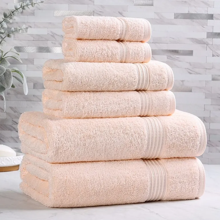 SUPERIOR® Heritage Collection | Luxury Egyptian Cotton 6-pc. Quick Dry Solid Bath Towel Set