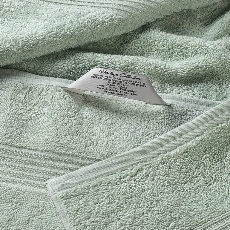 SUPERIOR® Heritage Collection | Luxury Egyptian Cotton 6-pc. Quick Dry Solid Bath Towel Set