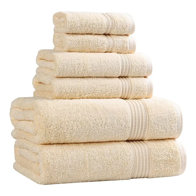 SUPERIOR® Heritage Collection | Luxury Egyptian Cotton 6-pc. Quick Dry Solid Bath Towel Set