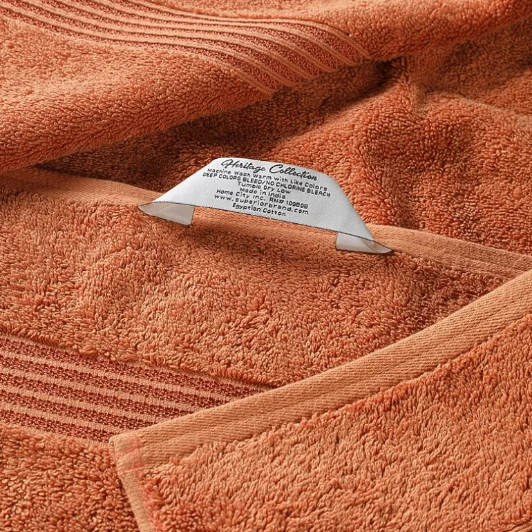 SUPERIOR® Heritage Collection | Luxury Egyptian Cotton 6-pc. Quick Dry Solid Bath Towel Set