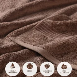 SUPERIOR® Heritage Collection | Luxury Egyptian Cotton 6-pc. Quick Dry Solid Bath Towel Set