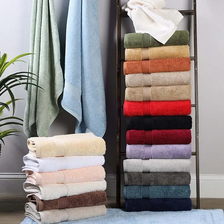 SUPERIOR® Heritage Collection | Luxury Egyptian Cotton 6-pc. Quick Dry Solid Bath Towel Set