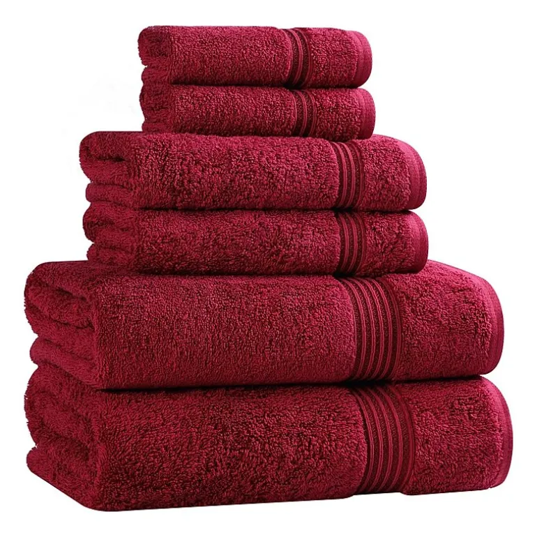 SUPERIOR® Heritage Collection | Luxury Egyptian Cotton 6-pc. Quick Dry Solid Bath Towel Set