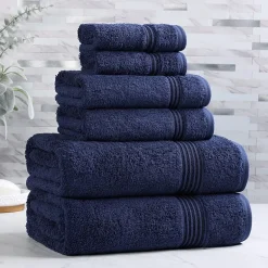 SUPERIOR® Heritage Collection | Luxury Egyptian Cotton 6-pc. Quick Dry Solid Bath Towel Set