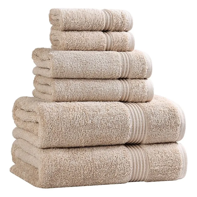 SUPERIOR® Heritage Collection | Luxury Egyptian Cotton 6-pc. Quick Dry Solid Bath Towel Set