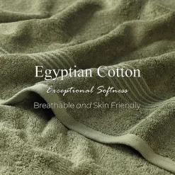 SUPERIOR® Heritage Collection | Luxury Egyptian Cotton 6-pc. Quick Dry Solid Bath Towel Set