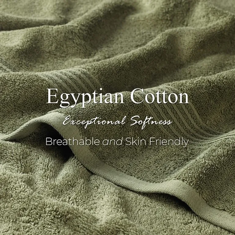 SUPERIOR® Heritage Collection | Luxury Egyptian Cotton 6-pc. Quick Dry Solid Bath Towel Set