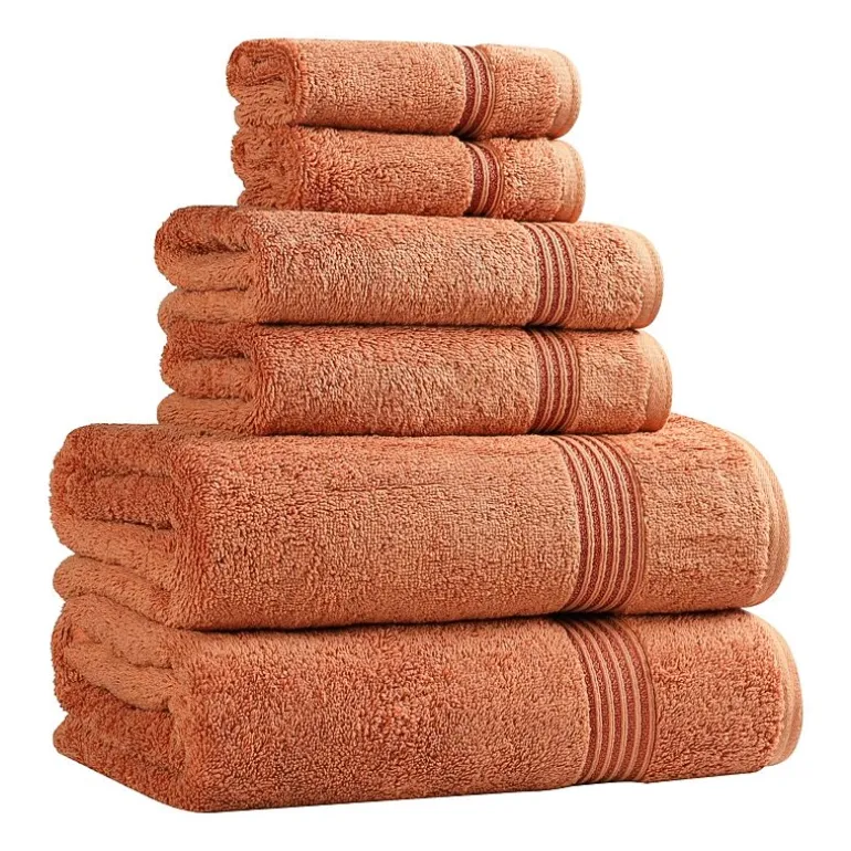 SUPERIOR® Heritage Collection | Luxury Egyptian Cotton 6-pc. Quick Dry Solid Bath Towel Set