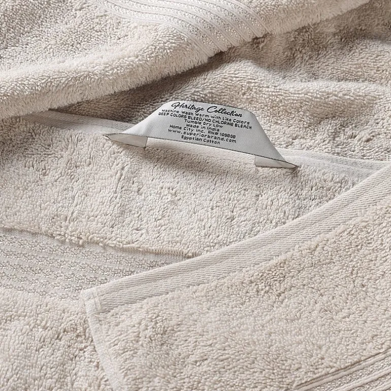 SUPERIOR® Heritage Collection | Luxury Egyptian Cotton 6-pc. Quick Dry Solid Bath Towel Set
