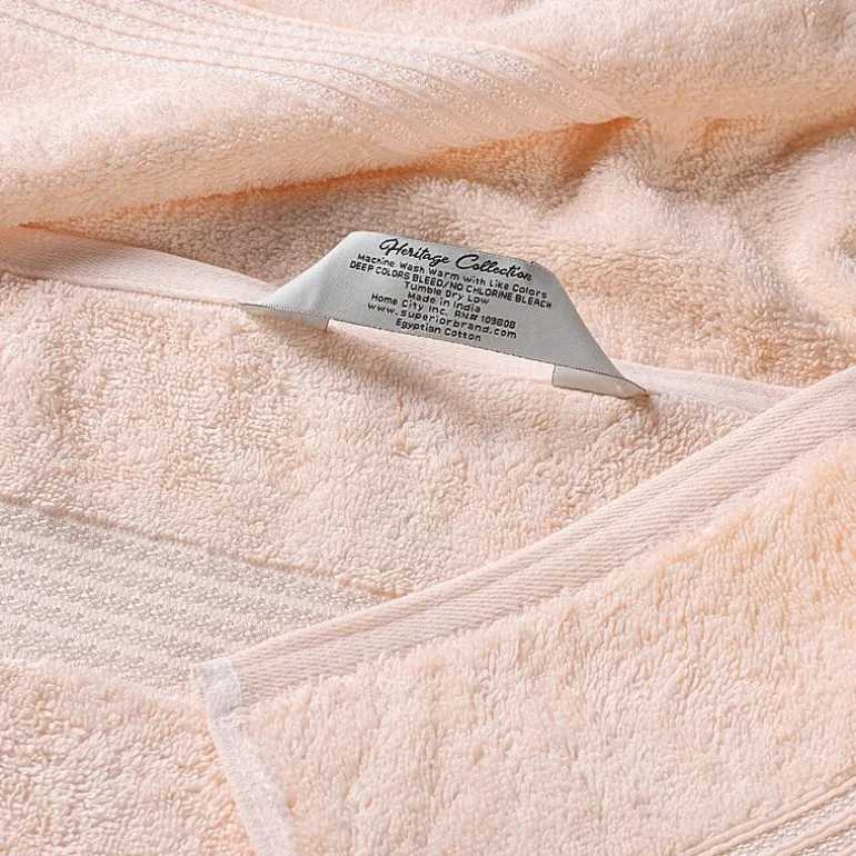SUPERIOR® Heritage Collection | Luxury Egyptian Cotton 6-pc. Quick Dry Solid Bath Towel Set