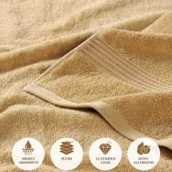 SUPERIOR® Heritage Collection | Luxury Egyptian Cotton 6-pc. Quick Dry Solid Bath Towel Set