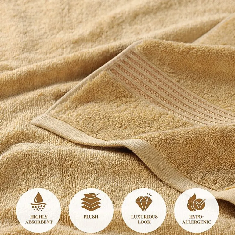 SUPERIOR® Heritage Collection | Luxury Egyptian Cotton 6-pc. Quick Dry Solid Bath Towel Set